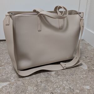 CALPAK Haven Laptop Bag In Taupe